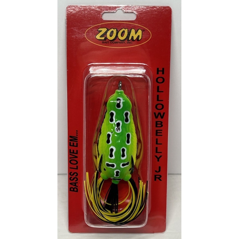 Zoom Hollowbelly‎ Jr. 2.5" Topwater Frogs 1/2oz Bass Lure Leopard Color